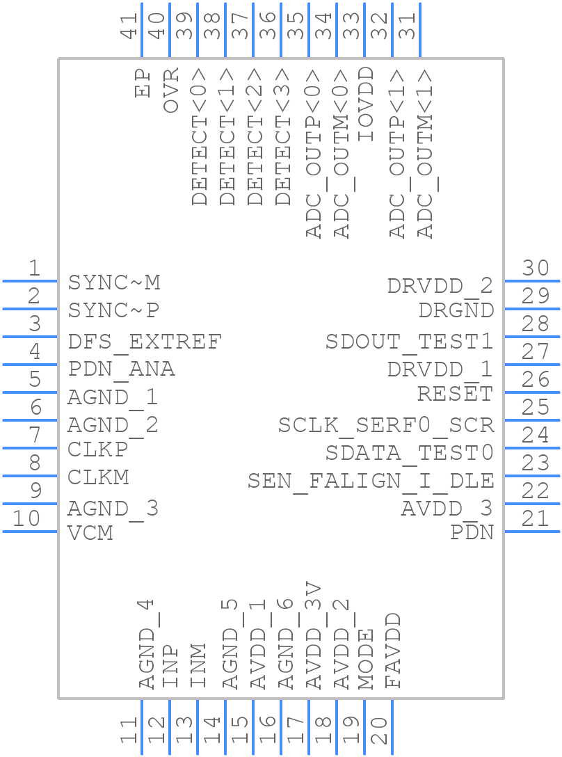 ADS61JB23IRHAT - Texas Instruments - PCB symbol