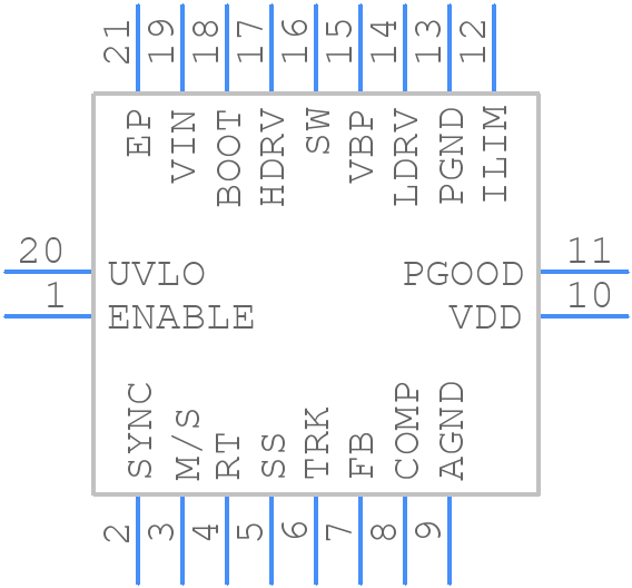 TPS40170QRGYRQ1 - Texas Instruments - PCB symbol