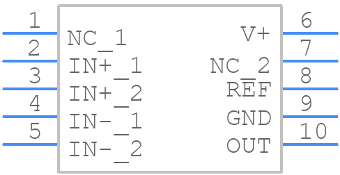 INA215BIRSWT - Texas Instruments - PCB symbol