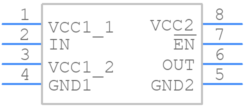 ISO722QDRQ1 - Texas Instruments - PCB symbol