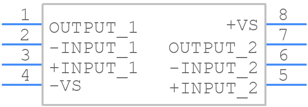 OPA2832ID - Texas Instruments - PCB symbol
