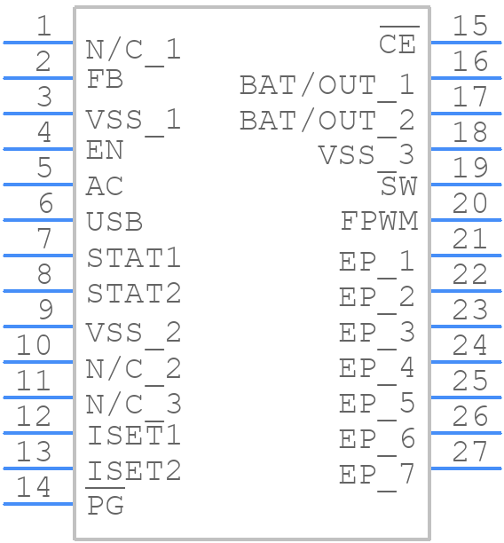 BQ25015RHLR - Texas Instruments - PCB symbol