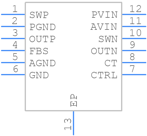 TPS65631DPDR - Texas Instruments - PCB symbol
