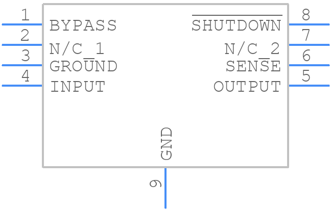 LP3879MR-1.0/NOPB - Texas Instruments - PCB symbol