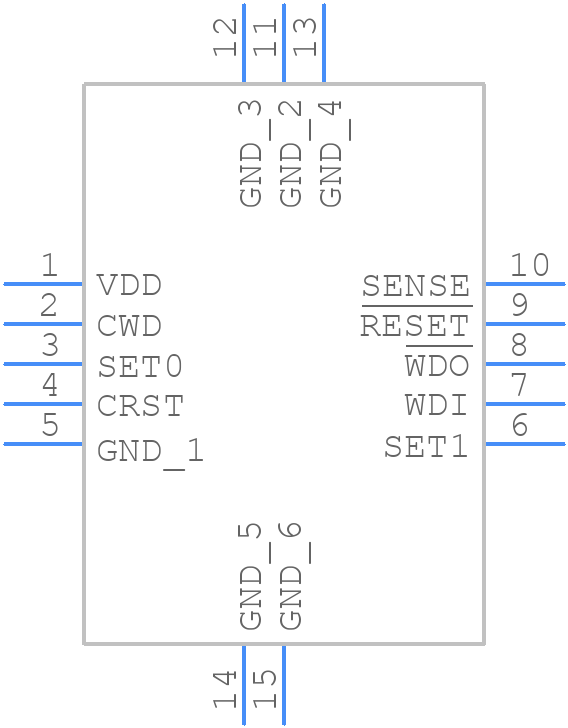 TPS3850G25QDRCRQ1 - Texas Instruments - PCB symbol