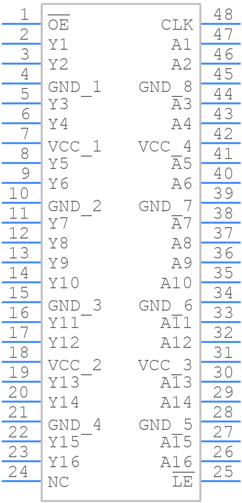 SN74ALVCH16334DL - Texas Instruments - PCB symbol