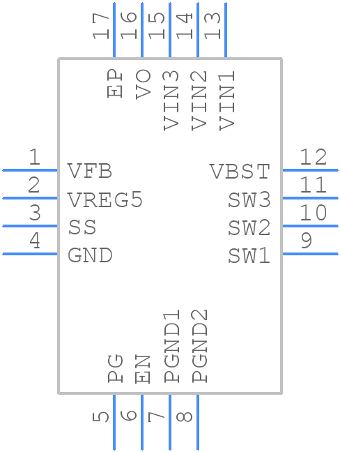 TPS54429ERSAR - Texas Instruments - PCB symbol
