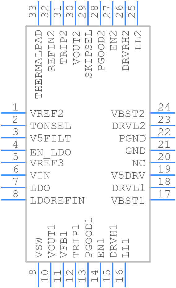 TPS51427RHBT - Texas Instruments - PCB symbol