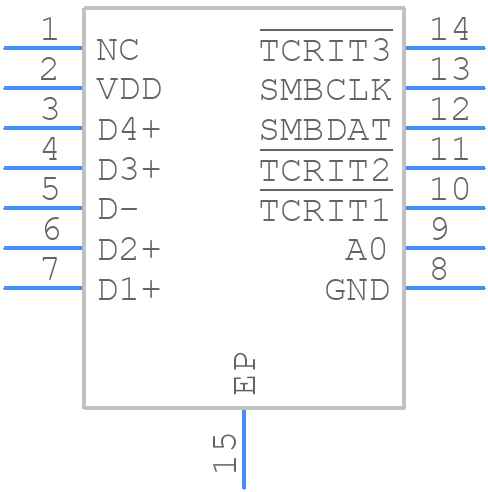 LM95234CISD/NOPB - Texas Instruments - PCB symbol