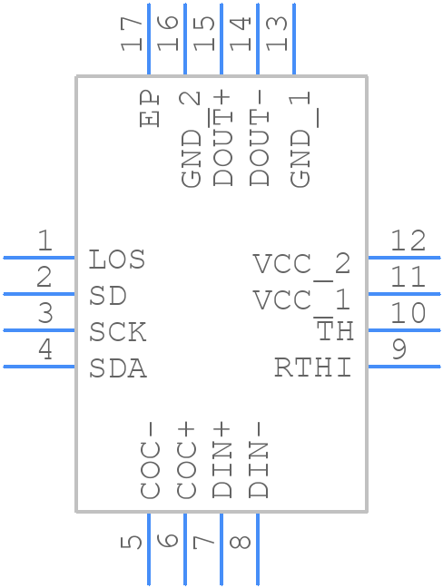 ONET4291PARGVR - Texas Instruments - PCB symbol