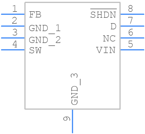 LT3483AIDC#TRMPBF - Analog Devices - PCB symbol