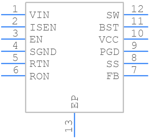LM34919CQSDX/NOPB - Texas Instruments - PCB symbol