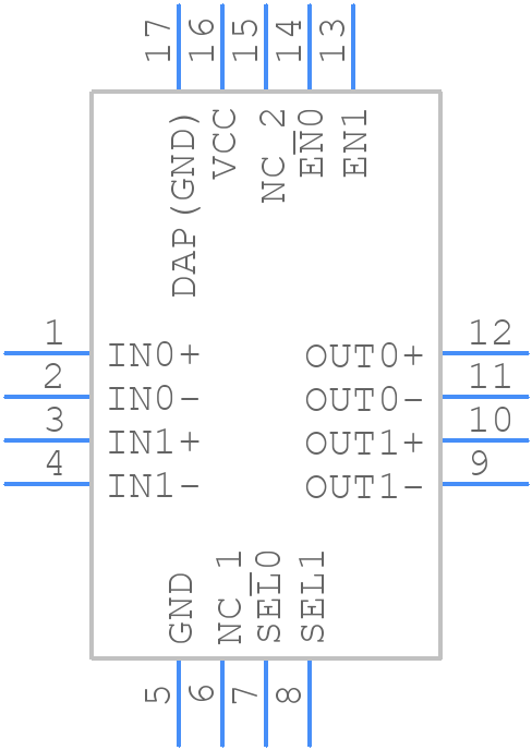 DS25CP152TSQ/NOPB - Texas Instruments - PCB symbol