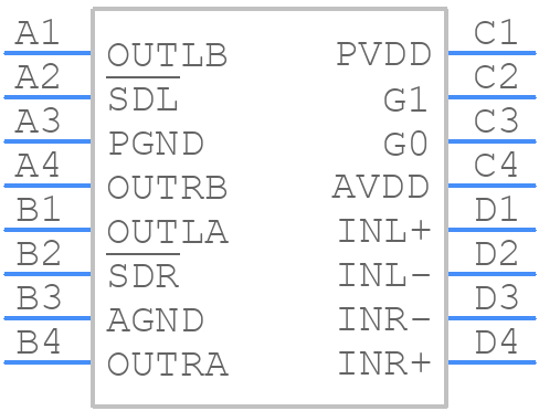 LM48411TL/NOPB - Texas Instruments - PCB symbol