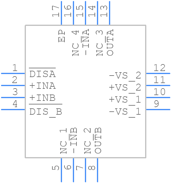 OPA2695IRGTT - Texas Instruments - PCB symbol