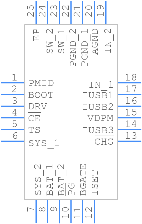 BQ24266RGER - Texas Instruments - PCB symbol