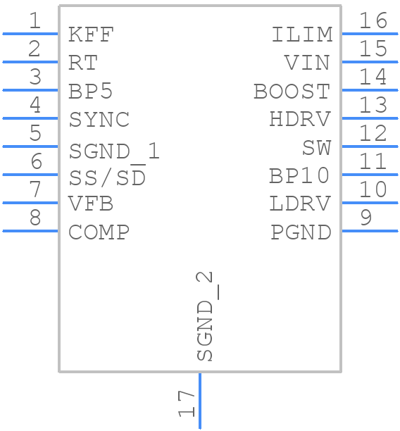 TPS40051QPWPRQ1 - Texas Instruments - PCB symbol