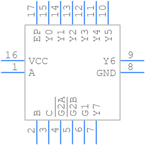 SN74LVC138ARGYR - Texas Instruments - PCB symbol