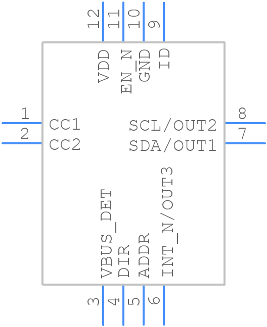 TUSB322IRWBR - Texas Instruments - PCB symbol