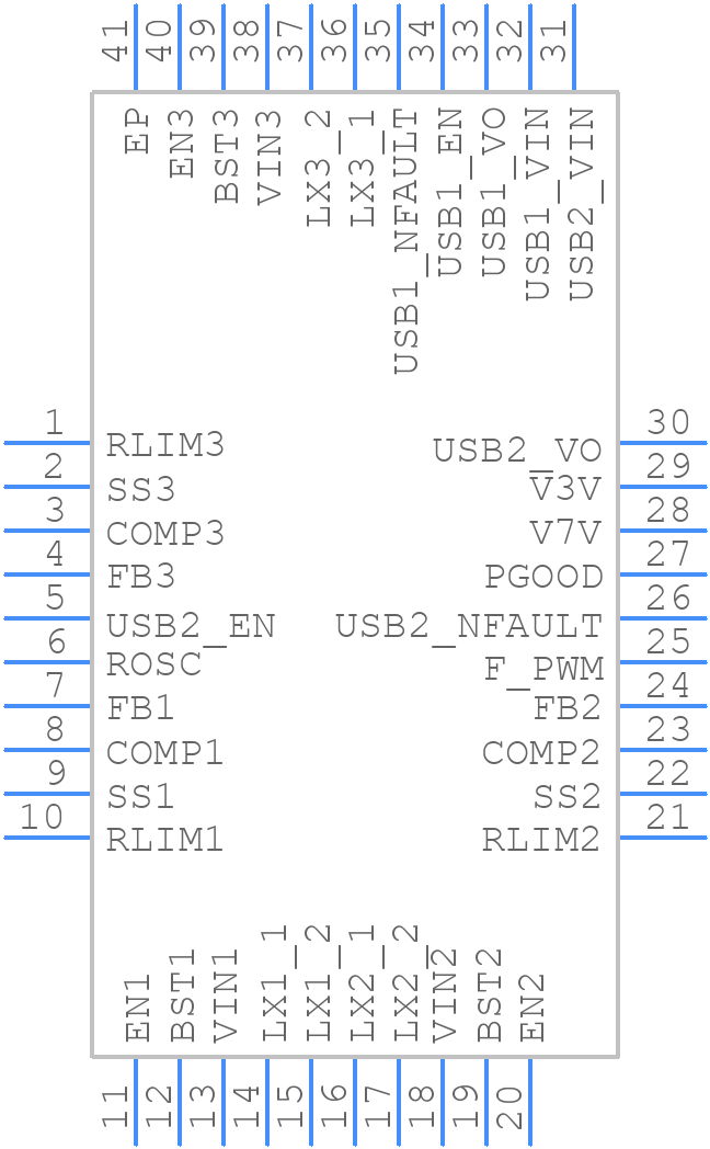 TPS65288RHAR - Texas Instruments - PCB symbol