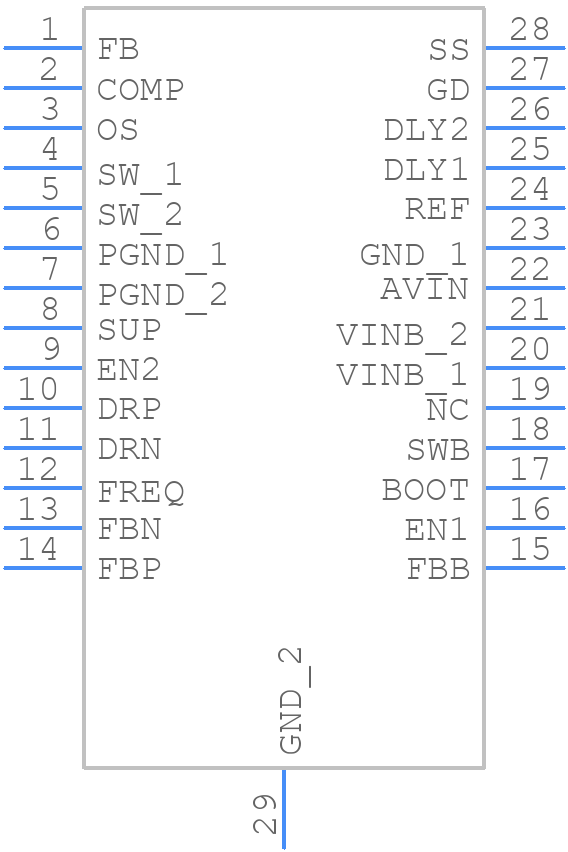 TPS65161BPWPR - Texas Instruments - PCB symbol