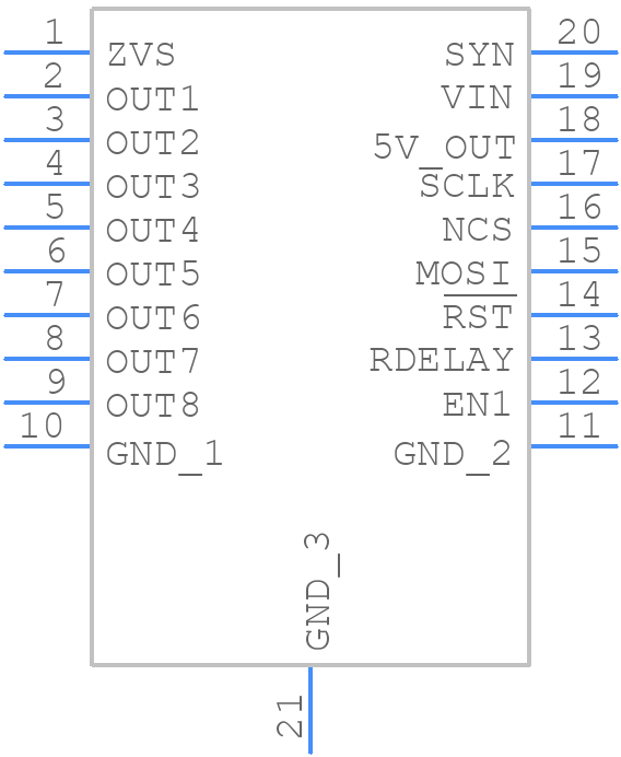 TPL9201PWPR - Texas Instruments - PCB symbol