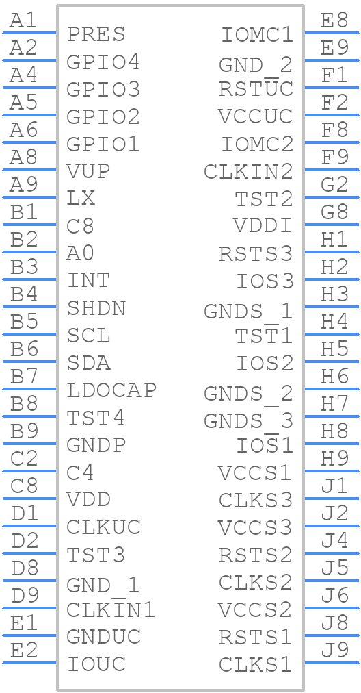 TCA5013ZAHR - Texas Instruments - PCB symbol