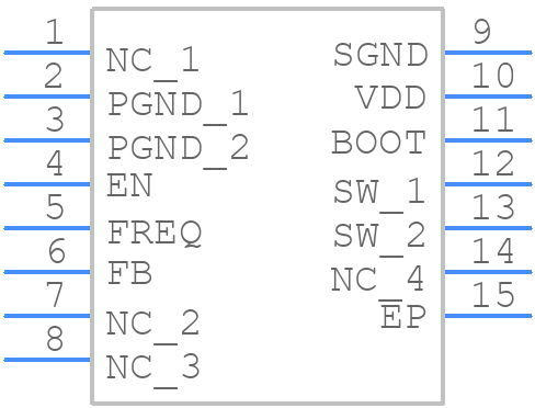 LM2623LDX/NOPB - Texas Instruments - PCB symbol