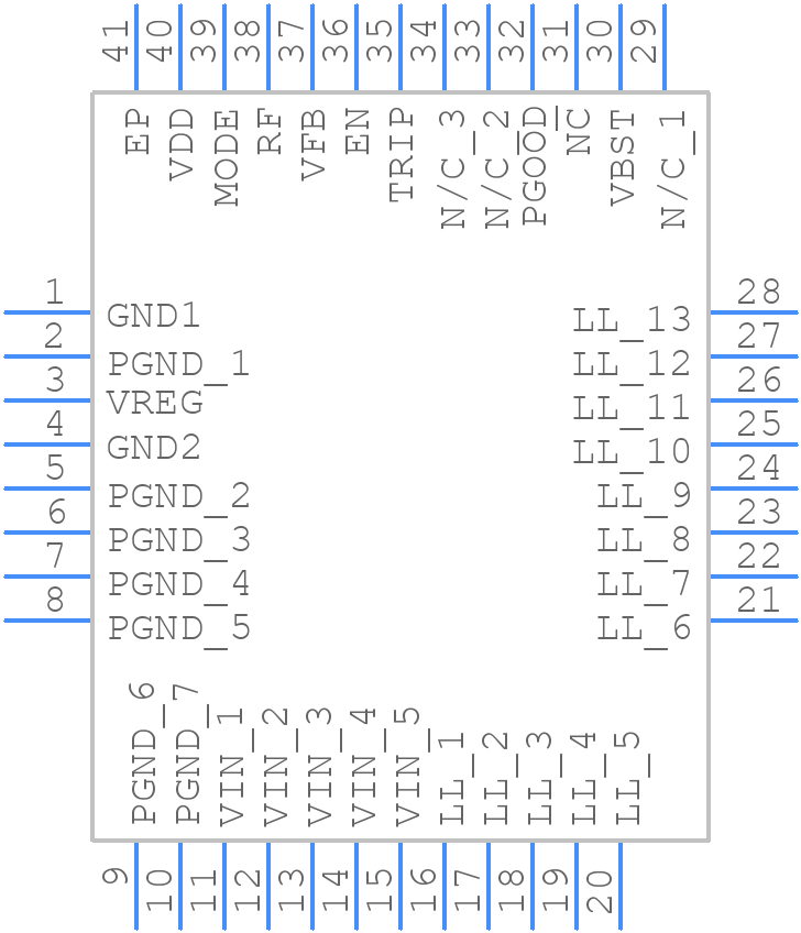 TPS53315RGFT - Texas Instruments - PCB symbol