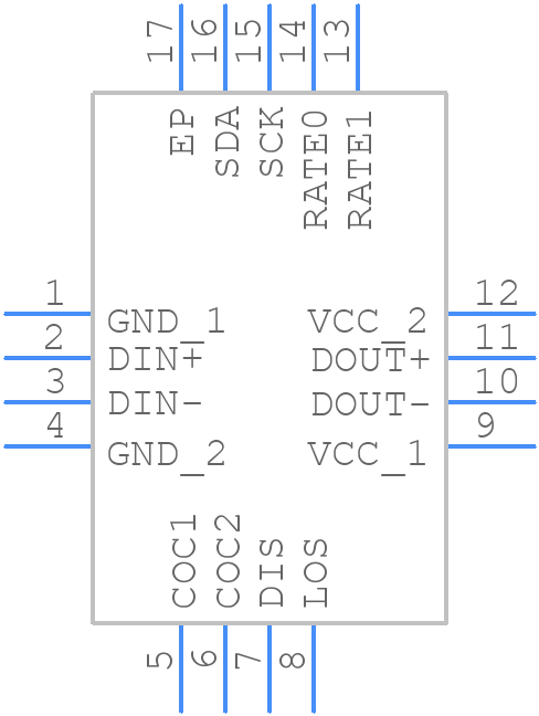 ONET8501PRGTR - Texas Instruments - PCB symbol