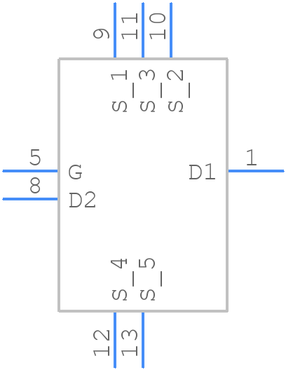 CSD87312Q3E - Texas Instruments - PCB symbol