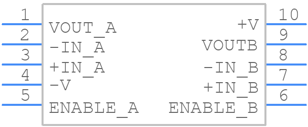 OPA2363AIDGST - Texas Instruments - PCB symbol