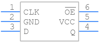 SN74LVC1G374DCKR - Texas Instruments - PCB symbol