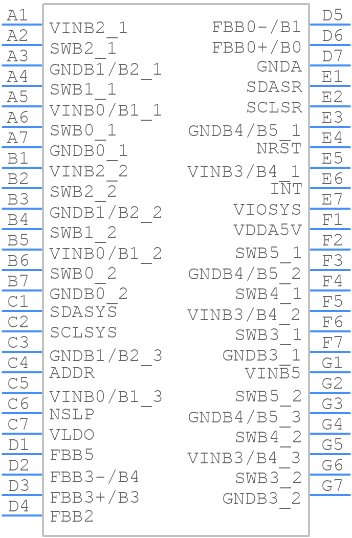 LP875484YFQR - Texas Instruments - PCB symbol