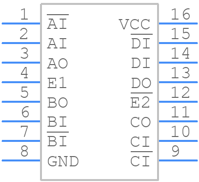 TB5R1D - Texas Instruments - PCB symbol