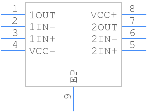 THS3112ID - Texas Instruments - PCB symbol