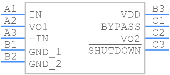 LM4954TL/NOPB - Texas Instruments - PCB symbol
