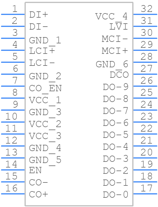 SN65LVDS152DA - Texas Instruments - PCB symbol
