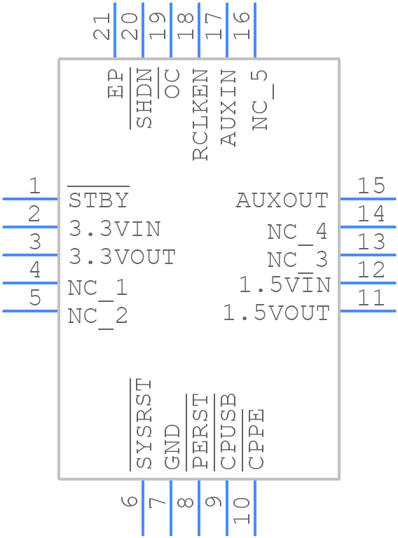 TPS2231MRGPT - Texas Instruments - PCB symbol