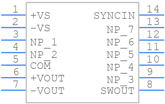 DCPA10512DP-U/700 - Texas Instruments - PCB symbol