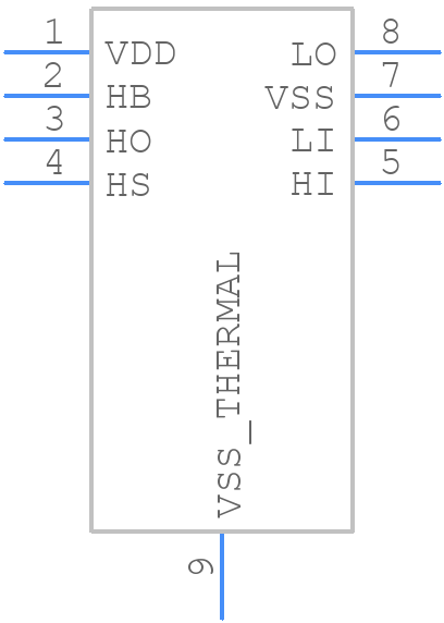 UCC27201ADDAR - Texas Instruments - PCB symbol