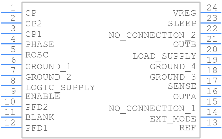 A3959SLBTR-T - Allegro Microsystems - PCB symbol