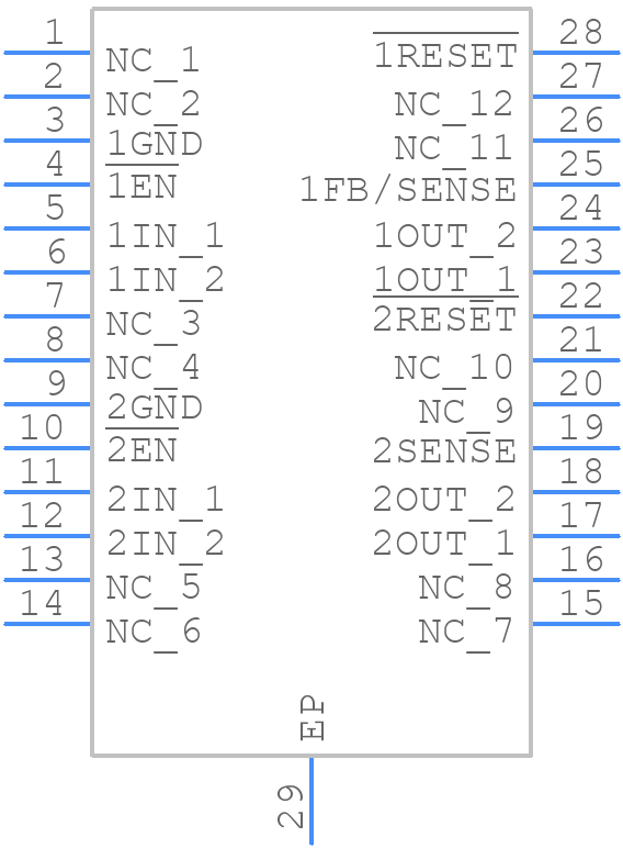 TPS73HD301PWP - Texas Instruments - PCB symbol