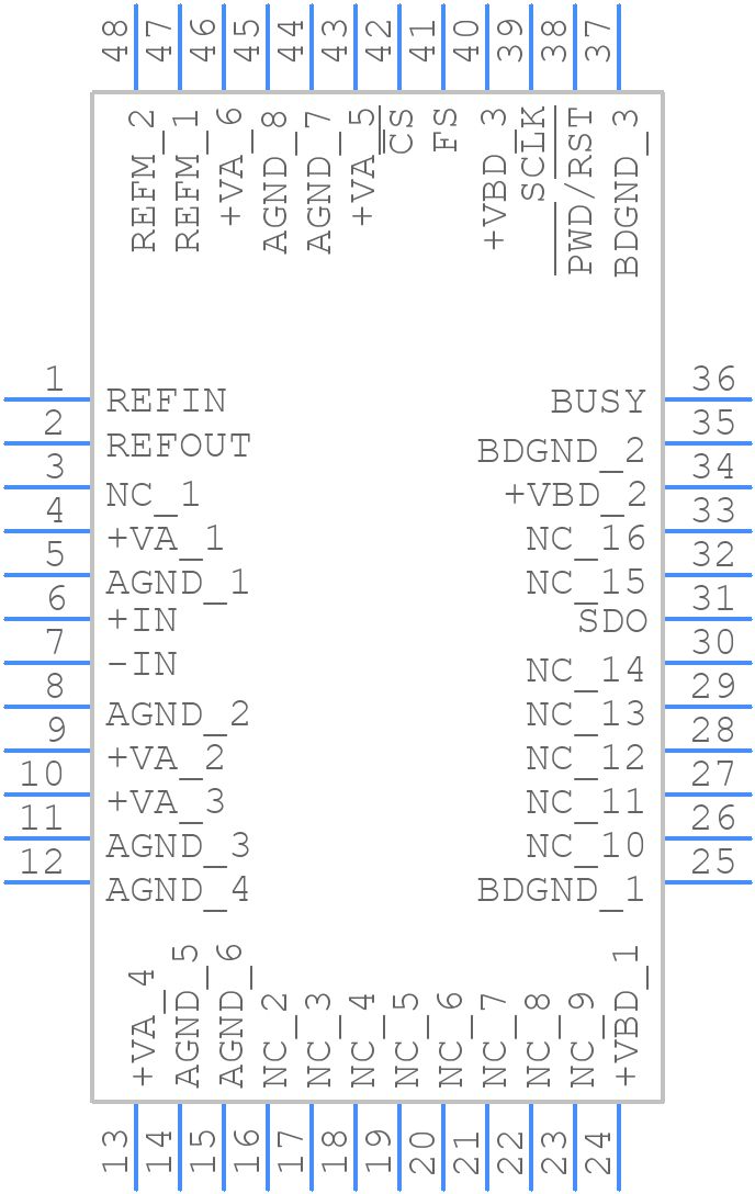 ADS7890IPFBT - Texas Instruments - PCB symbol