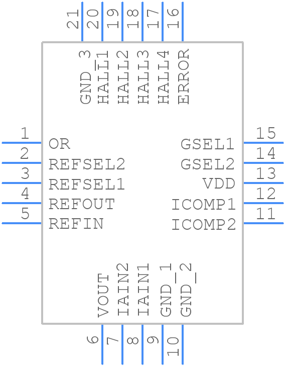 DRV411AIRGPT - Texas Instruments - PCB symbol