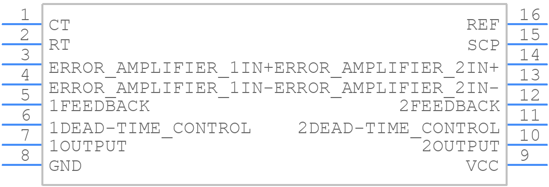 TL1453CN - Texas Instruments - PCB symbol