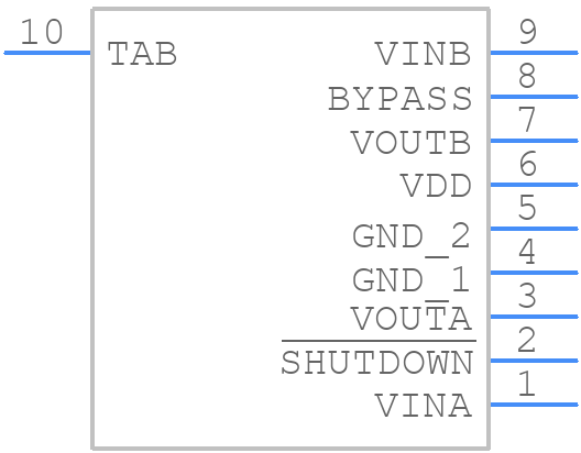 LM4940TS/NOPB - Texas Instruments - PCB symbol