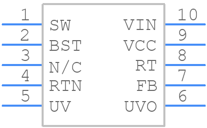LM34923MMX/NOPB - Texas Instruments - PCB symbol