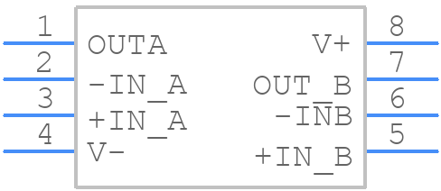 OPA2314AIDR - Texas Instruments - PCB symbol