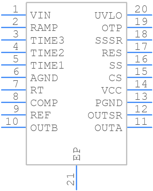 LM5027AMH/NOPB - Texas Instruments - PCB symbol